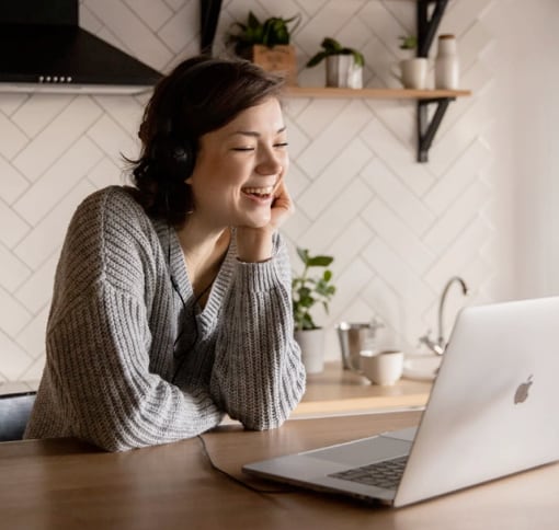 image of a woman in videocall